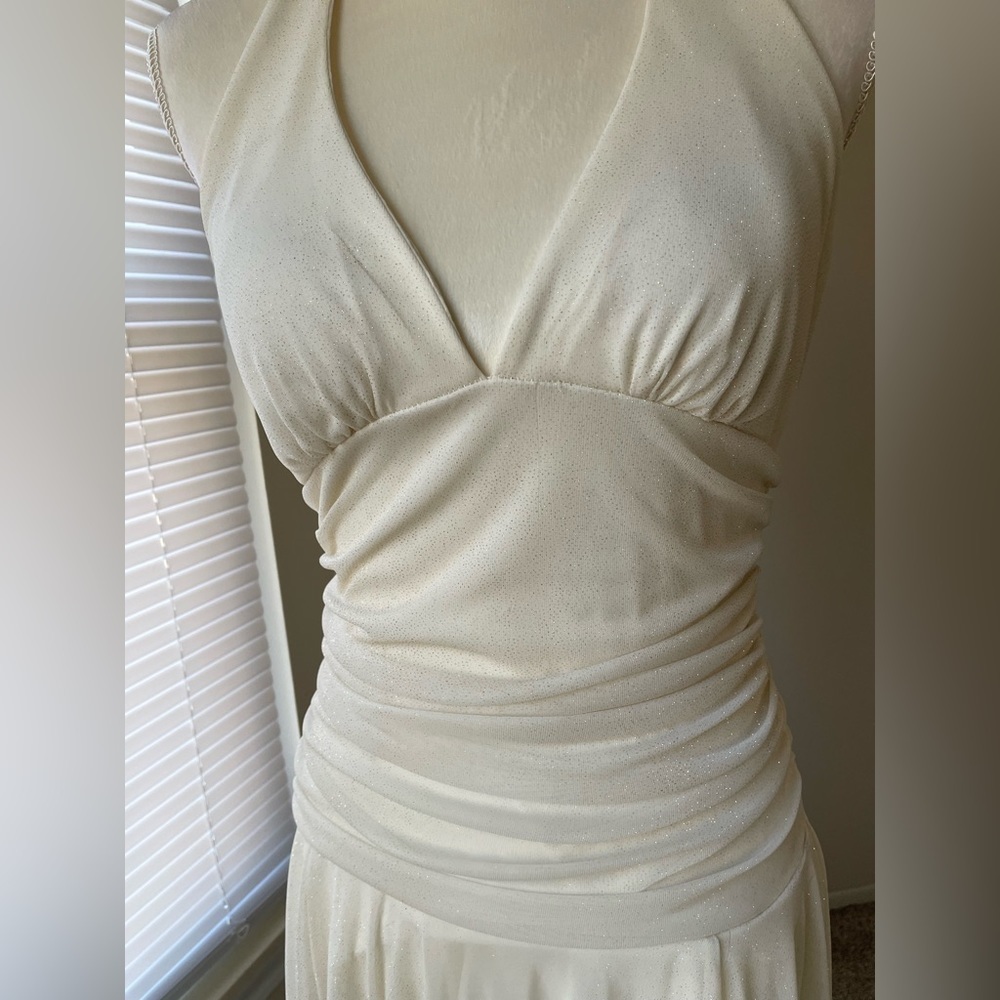 Xoxo Halter Neck Sparkly New Year Eve Dress Size L - Picture 5 of 16